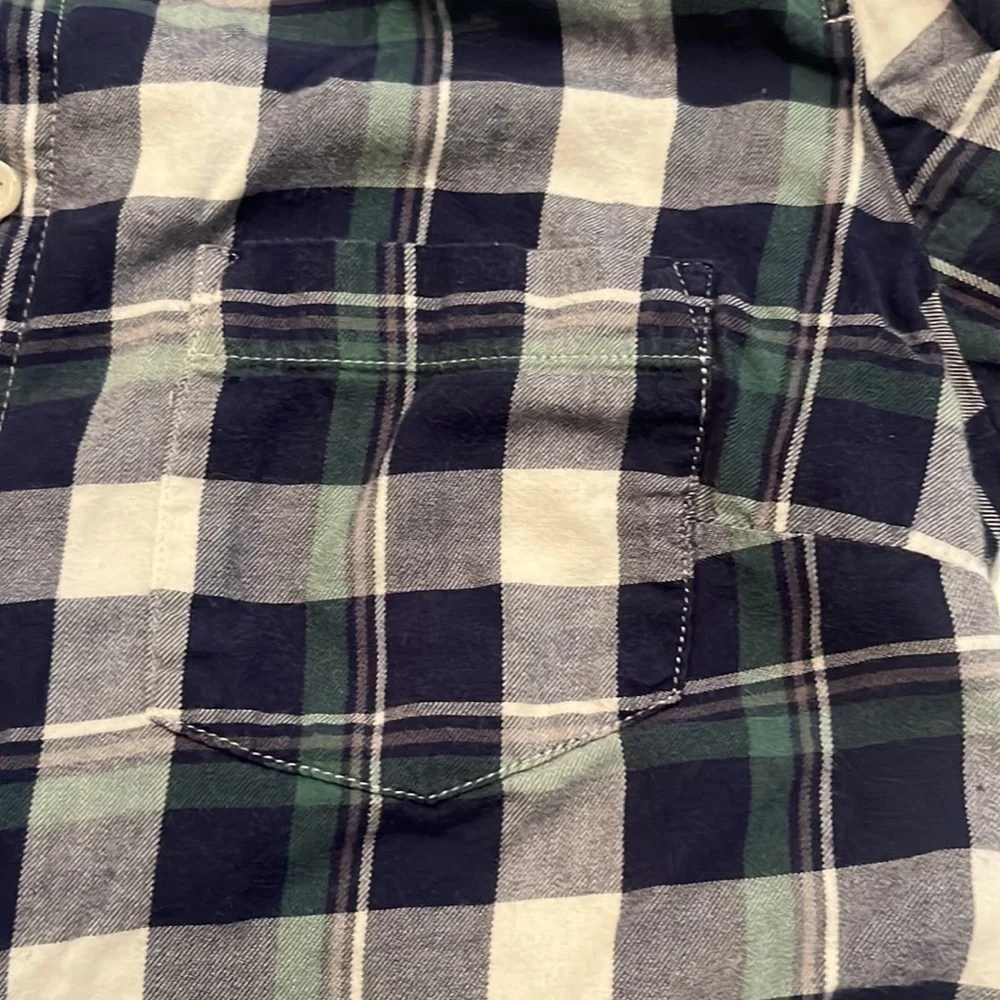 J. Crew Women's Flannel button-up Shirt in Boy Fit Size S